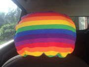 Rainbow Nylon Headrest Seat Covers